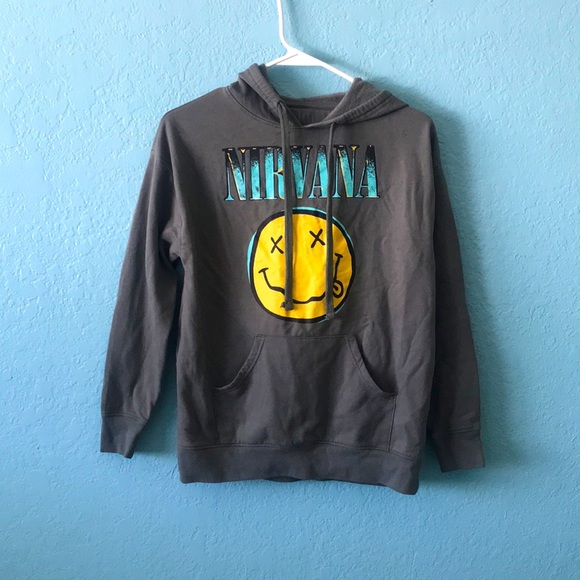 Nirvana Happy Face Hoodie - Picture 1 of 2